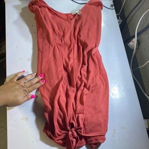 Burnt orange / Pumpkin colored plus size shirt